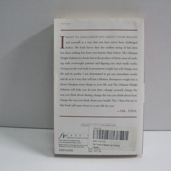 The Ultimate Weight Solution by Dr. Phil McGraw 2004 Trade Paperback - Picture 2 of 4